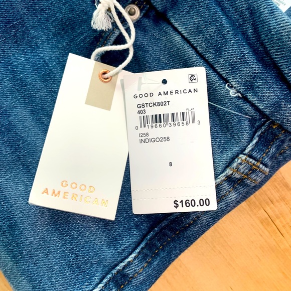 COPY - Good American wide leg jeans, color “indigo” - Picture 1 of 6